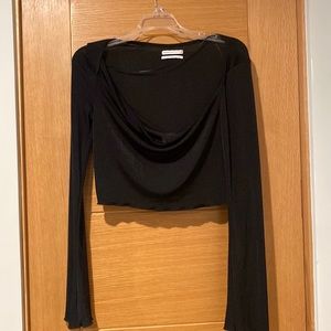 Urban outfitters cowl neck black top